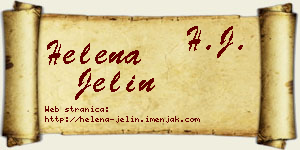 Helena Jelin vizit kartica